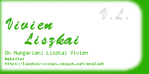 vivien liszkai business card